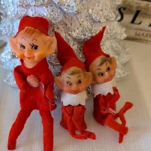 Vintage Red Elf Knee Have Huggers